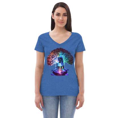 Asana - Women’s Recycled v-neck t-shirt