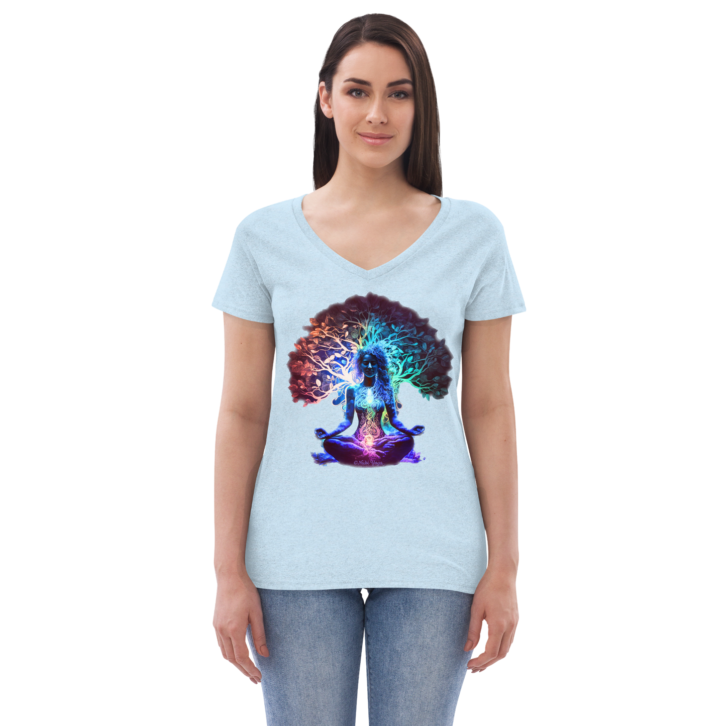 Asana - Women’s Recycled v-neck t-shirt