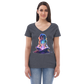 Chanda - Women’s Recycled v-neck t-shirt