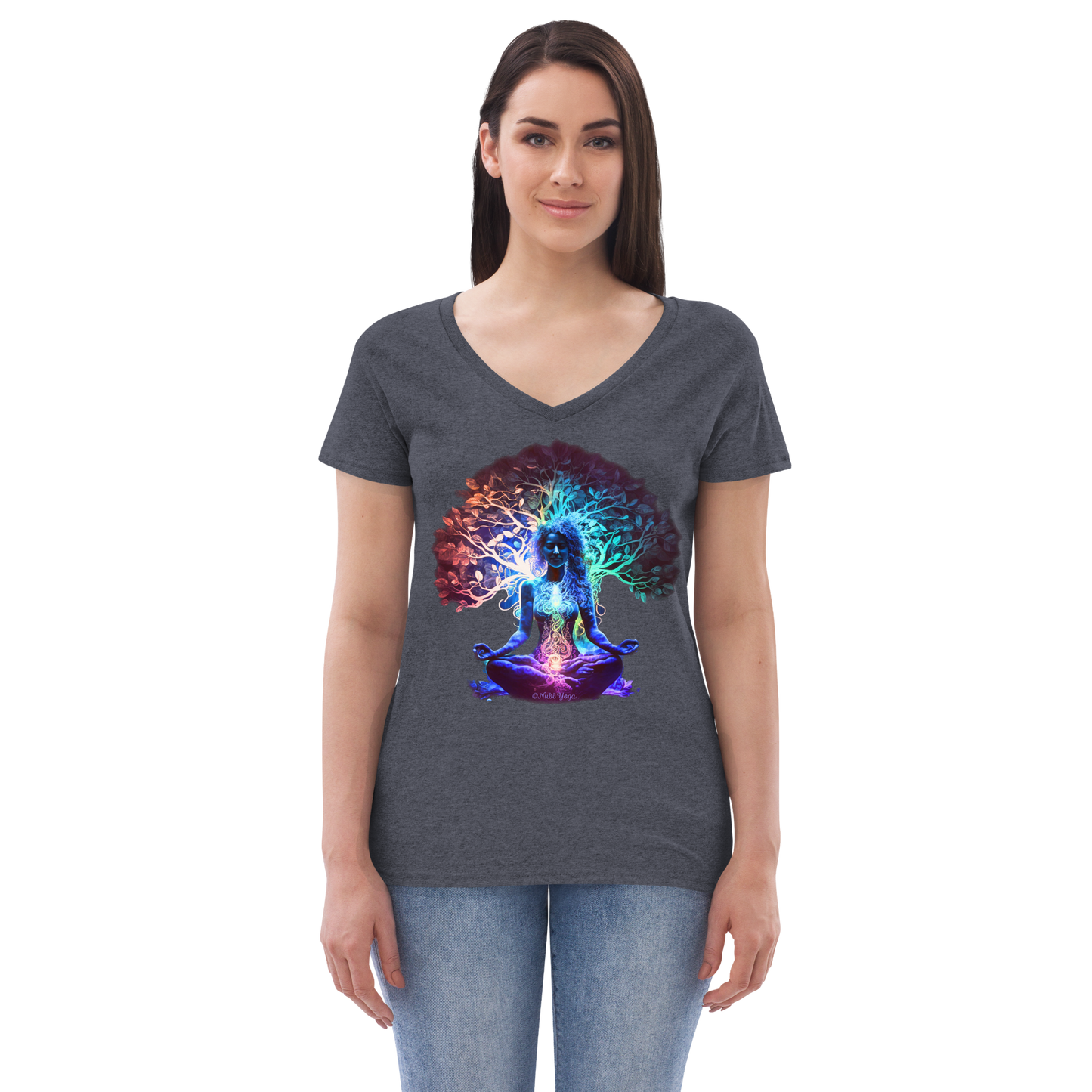 Asana - Women’s Recycled v-neck t-shirt