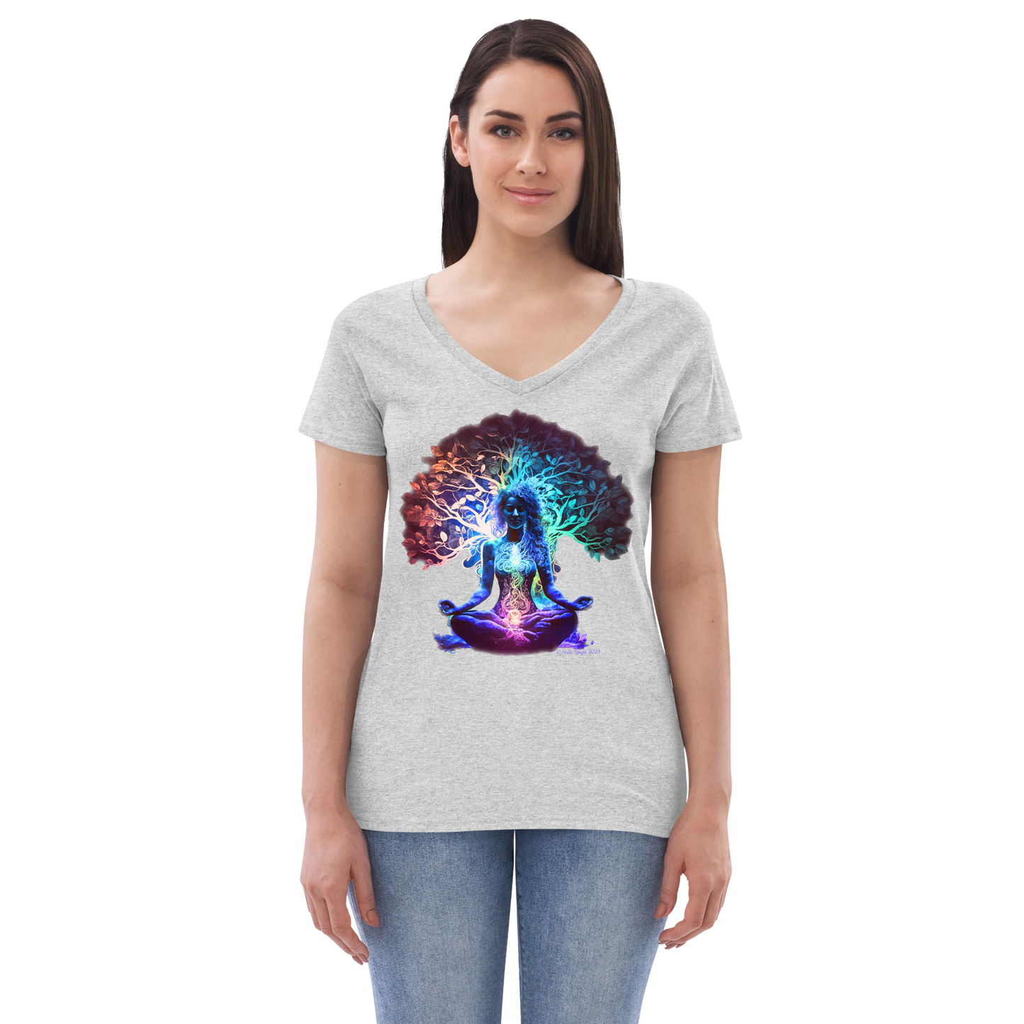 Asana - Women’s Recycled v-neck t-shirt