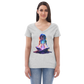 Chanda - Women’s Recycled v-neck t-shirt